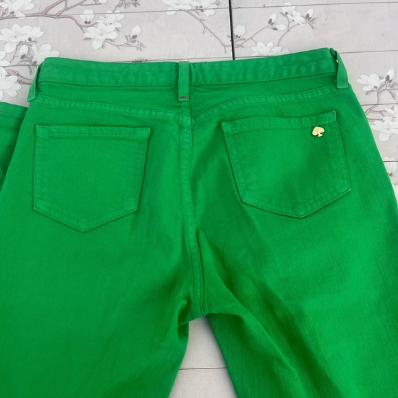 Kate Spade Bright Green Pants with Gold Accent - Picture 1 of 6
